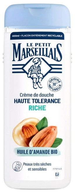 Le Petit Marseillais High Tolerance Shower Cream Rich Organic Almond Oil 400 ml
