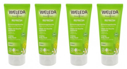 Weleda Citrus Creamy Body Wash 4 x 200ml