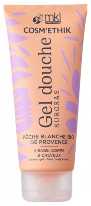 MKL Green Nature Cosm'Ethik Surgras Shower Gel Organic White Peach of Provence 200ml MKL Green Nature Cosm'Ethik Surgras Shower Gel Organic White Peach of Provence 200ml