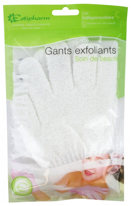 Estipharm 2 Exfoliating Gloves - Colour: White