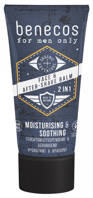 Benecos For Men Only Face and After-Shave Balm 2-in-1 Organic 50ml Benecos For Men Only Face and After-Shave Balm 2-in-1 Organic 50ml