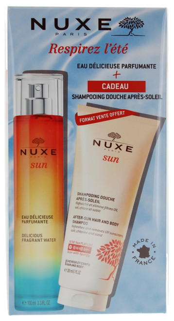 Nuxe Sun Delicious Fragrant Water 100ml + After-Sun Hair & Body Shampoo 200ml Free