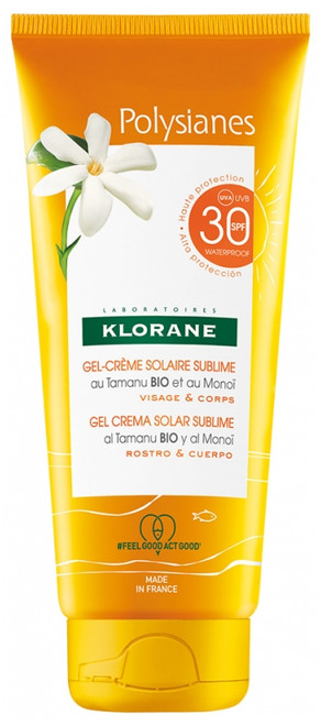 Klorane Polysianes Sublime Sun Gel-Cream with Organic Tamanu and Monoï SPF30 200ml Klorane Polysianes Sublime Sun Gel-Cream with Organic Tamanu and Monoï SPF30 200ml