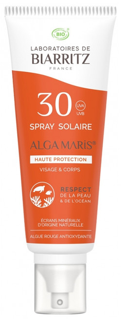 Laboratoires de Biarritz Organic Alga Maris Sunscreen Spray Face and Body SPF30 100ml Laboratoires de Biarritz Organic Alga Maris Sunscreen Spray Face and Body SPF30 100ml