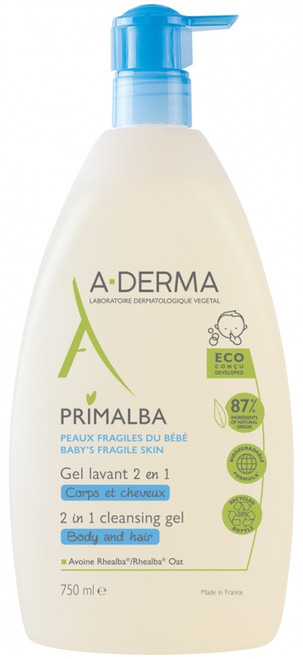 A-DERMA Primalba Cleansing Gel 2-in-1 750ml A-DERMA Primalba Cleansing Gel 2-in-1 750ml