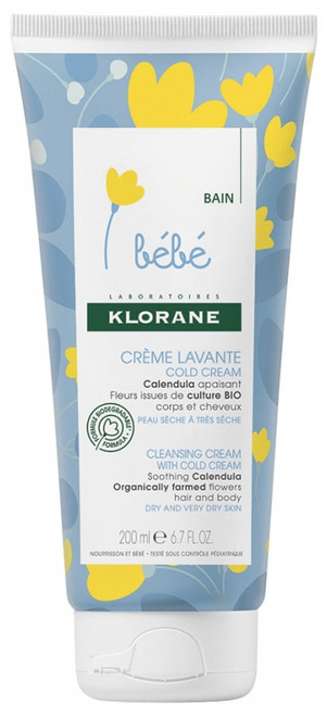 Klorane Baby Cleansing Cream with Cold Cream 200ml Klorane Baby Cleansing Cream with Cold Cream 200ml
