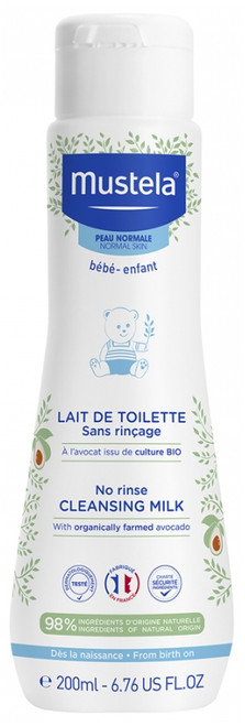 Mustela No Rinse Cleansing Milk 200 ml Mustela No Rinse Cleansing Milk 200 ml