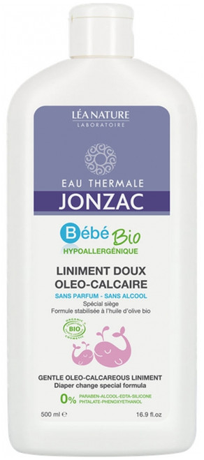 Eau Thermale JonzacEau de Jonzac Bébé Bio Gentle Oleo-Calcareous Liniment 500ml
