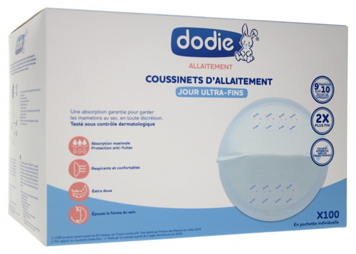 Dodie Ultra-Thin Breast Pads Day 100 Pads Dodie Ultra-Thin Breast Pads Day 100 Pads