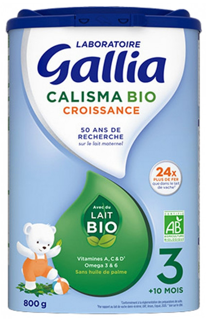 Gallia Calisma Growth 3rd Age + 10 Months Organic 800g Gallia Calisma Growth 3rd Age + 10 Months Organic 800g