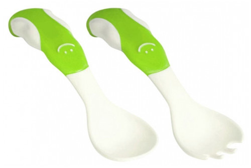 dBb Remond Couvert Fork and Spoon 4 Months and + - Colour: Green dBb Remond Couvert Fork and Spoon 4 Months and + - Colour: Green