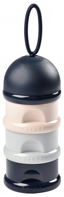 Béaba Stackable Milk Dosing Box - Colour: Marine Blue, Beige, Grey