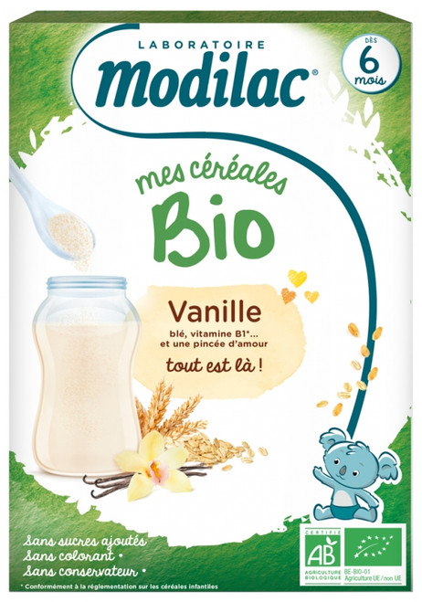 Modilac My Organic Cereals From 6 Months Vanilla 250g Modilac My Organic Cereals From 6 Months Vanilla 250g