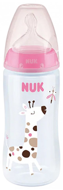 NUK First Choice + Temperature Control Baby Bottle 360ml 6-18 Months - Colour: Light pink NUK First Choice + Temperature Control Baby Bottle 360ml 6-18 Months - Colour: Light pink