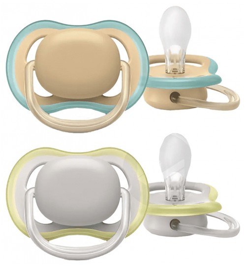 Avent Ultra Air 2 Silicon Orthodontic Soothers 0-6 Months Avent Ultra Air 2 Silicon Orthodontic Soothers 0-6 Months