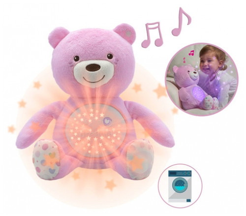 Chicco First Dreams Bear Cub Spotlight 0 Month and + - Colour: Pink Chicco First Dreams Bear Cub Spotlight 0 Month and + - Colour: Pink