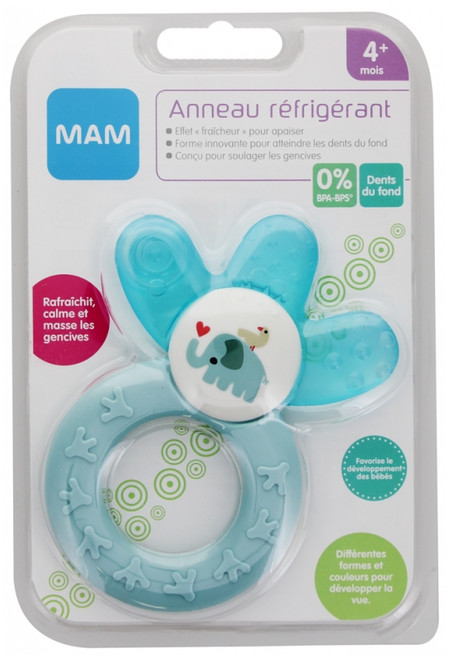 MAM Cooler Teether 4 Months + - Colour: Blue MAM Cooler Teether 4 Months + - Colour: Blue