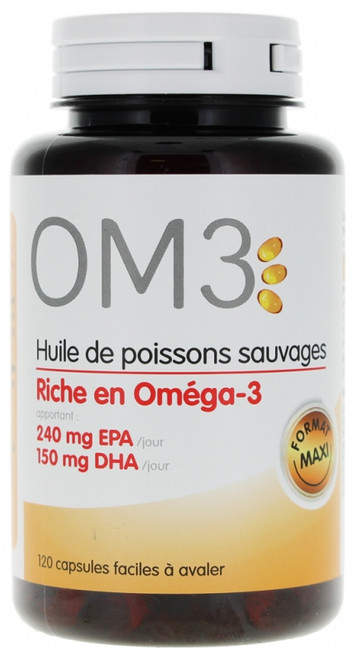 OM3 Wild Fish Oil 120 Capsules