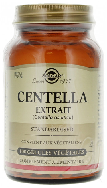 Solgar Extract of Aerial Part of Centella 100 Vegetable Capsules Solgar Extract of Aerial Part of Centella 100 Vegetable Capsules