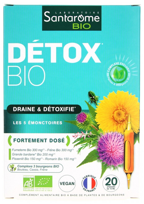 Santarome Bio Organic Detox 20 Phials Santarome Bio Organic Detox 20 Phials