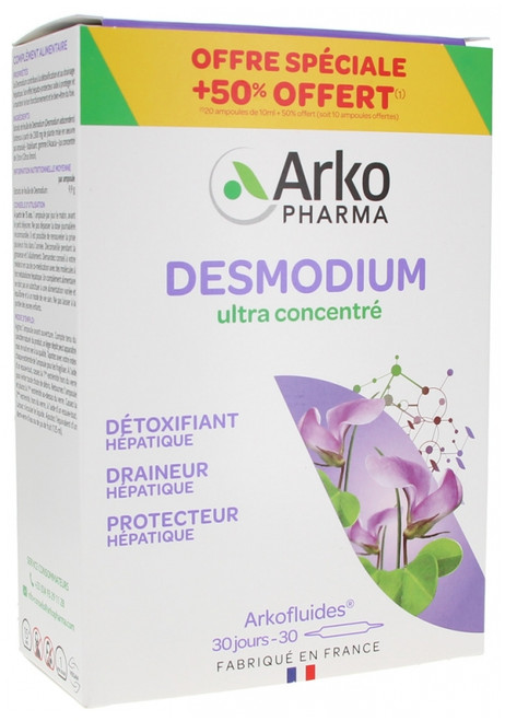 Arkopharma Arkofluides Desmodium 20 Phials + 10 Free Phials Arkopharma Arkofluides Desmodium 20 Phials + 10 Free Phials