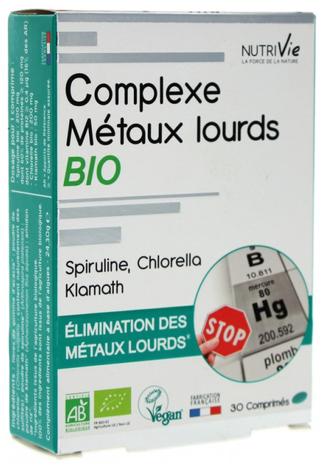 Nutrivie Heavy Metals Complex Organic 30 Tablets Nutrivie Heavy Metals Complex Organic 30 Tablets
