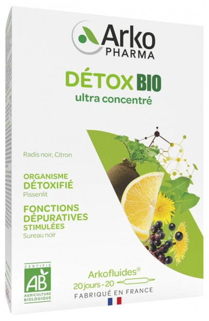 Arkopharma Arkofluides Organic Detox 20 Phials Arkopharma Arkofluides Organic Detox 20 Phials