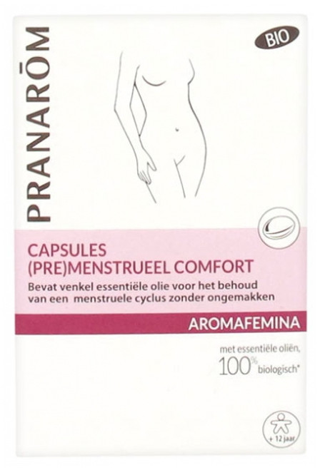 Pranarôm Aromafemina Organic Comfort Capsules (Pre)Menstrual 30 Capsules Pranarôm Aromafemina Organic Comfort Capsules (Pre)Menstrual 30 Capsules