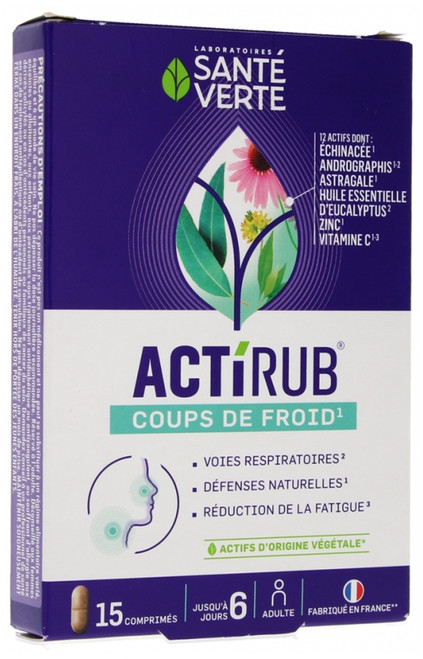 Santé Verte Actirub 15 Tablets Santé Verte Actirub 15 Tablets