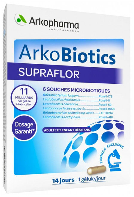 Arkopharma Supraflor Lactic Ferments 14 Capsules