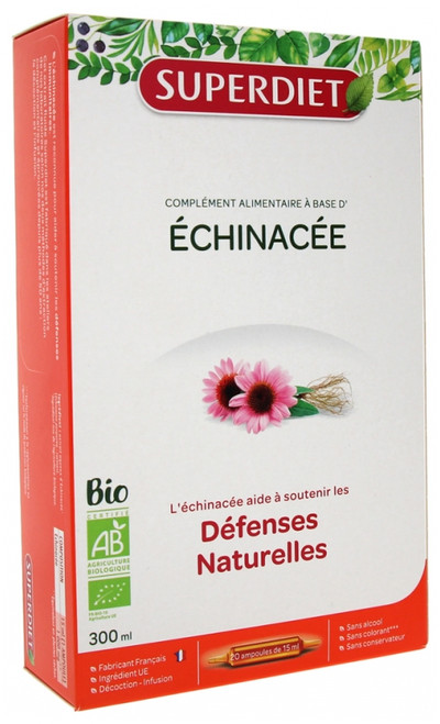 Superdiet Organic Echinacea 20 Phials Superdiet Organic Echinacea 20 Phials