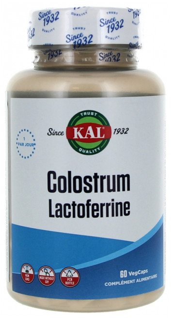 Kal Colostrum Lactoferrin 60 Vegetable Capsules