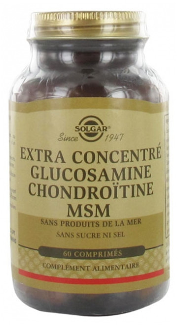 Solgar Extra Concentrate Glucosamine Chondroitin MSM 60 Tablets Solgar Extra Concentrate Glucosamine Chondroitin MSM 60 Tablets