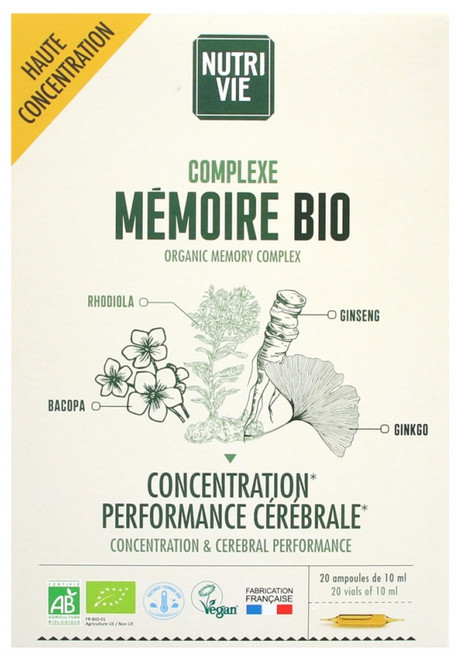 Nutrivie Organic Memory Complex 20 Phials Nutrivie Organic Memory Complex 20 Phials