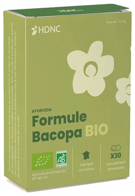 H.D.N.C Bacopa Formula Organic 30 Capsules H.D.N.C Bacopa Formula Organic 30 Capsules