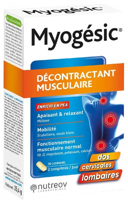 Nutreov Myogésic Muscle Relaxer 30 Tablets Nutreov Myogésic Muscle Relaxer 30 Tablets