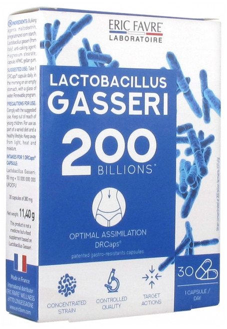 Eric Favre Lactobacillus Gasseri 30 Vegetable Capsules Eric Favre Lactobacillus Gasseri 30 Vegetable Capsules