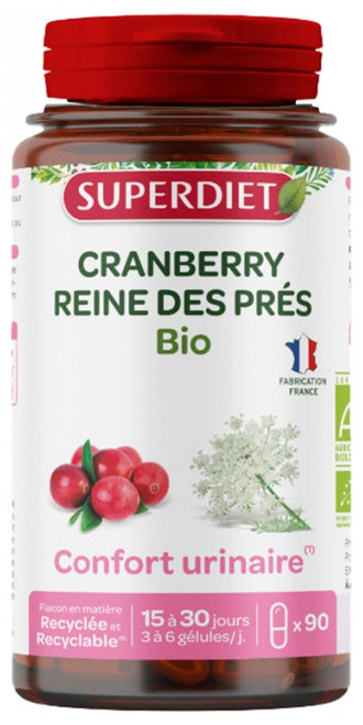 Superdiet Cranberry Meadowsweet Organic 90 Capsules Superdiet Cranberry Meadowsweet Organic 90 Capsules