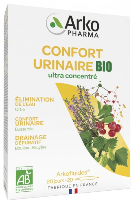 Arkopharma Arkofluides Organic Urinary Comfort 20 Phials Arkopharma Arkofluides Organic Urinary Comfort 20 Phials
