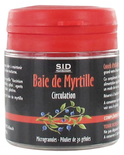 S.I.D Nutrition Circulation Blueberry 30 Capsules