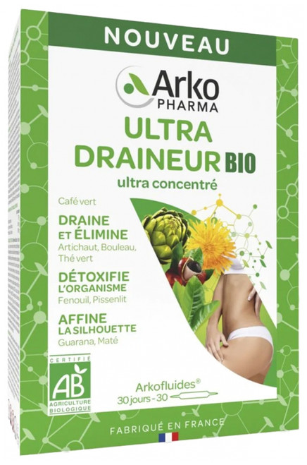 Arkopharma Arkofluides Ultra Drainer Organic 30 Phials