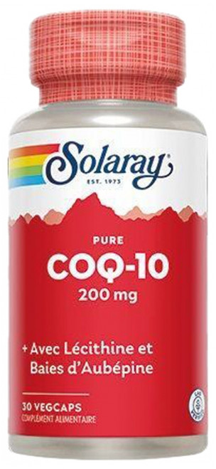 Solaray CoQ-10 200mg 30 Vegetable Capsules Solaray CoQ-10 200mg 30 Vegetable Capsules
