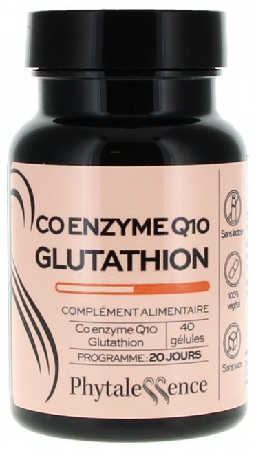 Phytalessence Coenzyme Q10 Glutathion 40 Capsules Phytalessence Coenzyme Q10 Glutathion 40 Capsules