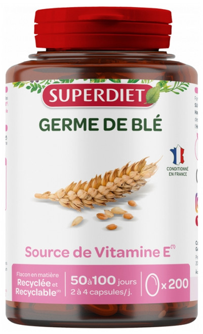 Superdiet Wheat Germ Oil 200 Capsules Superdiet Wheat Germ Oil 200 Capsules