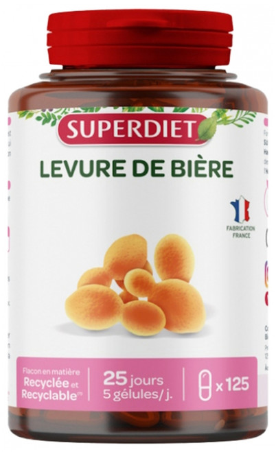 Superdiet Brewers Yeast 125 Capsules Superdiet Brewers Yeast 125 Capsules