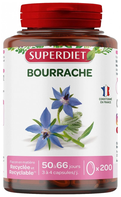 Superdiet Borage Oil 200 Capsules Superdiet Borage Oil 200 Capsules
