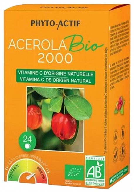 Phyto-Actif Organic Acerola 2000 24 Tablets Phyto-Actif Organic Acerola 2000 24 Tablets