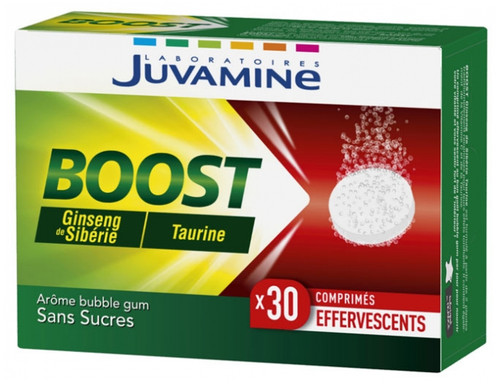 Juvamine Boost Ginseng Taurine 30 Effervescent Tablets Juvamine Boost Ginseng Taurine 30 Effervescent Tablets