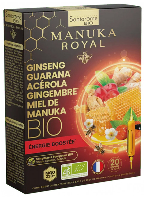 Santarome Manuka Royal Boosted Energy Organic 20 Phials Santarome Manuka Royal Boosted Energy Organic 20 Phials