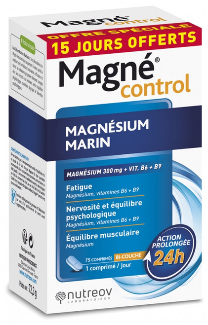 Nutreov Magné Control 60 Tablets + 15 Offered Nutreov Magné Control 60 Tablets + 15 Offered